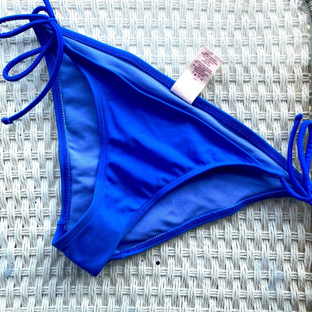 3 for $20 - Blue bikini bottoms - Size small